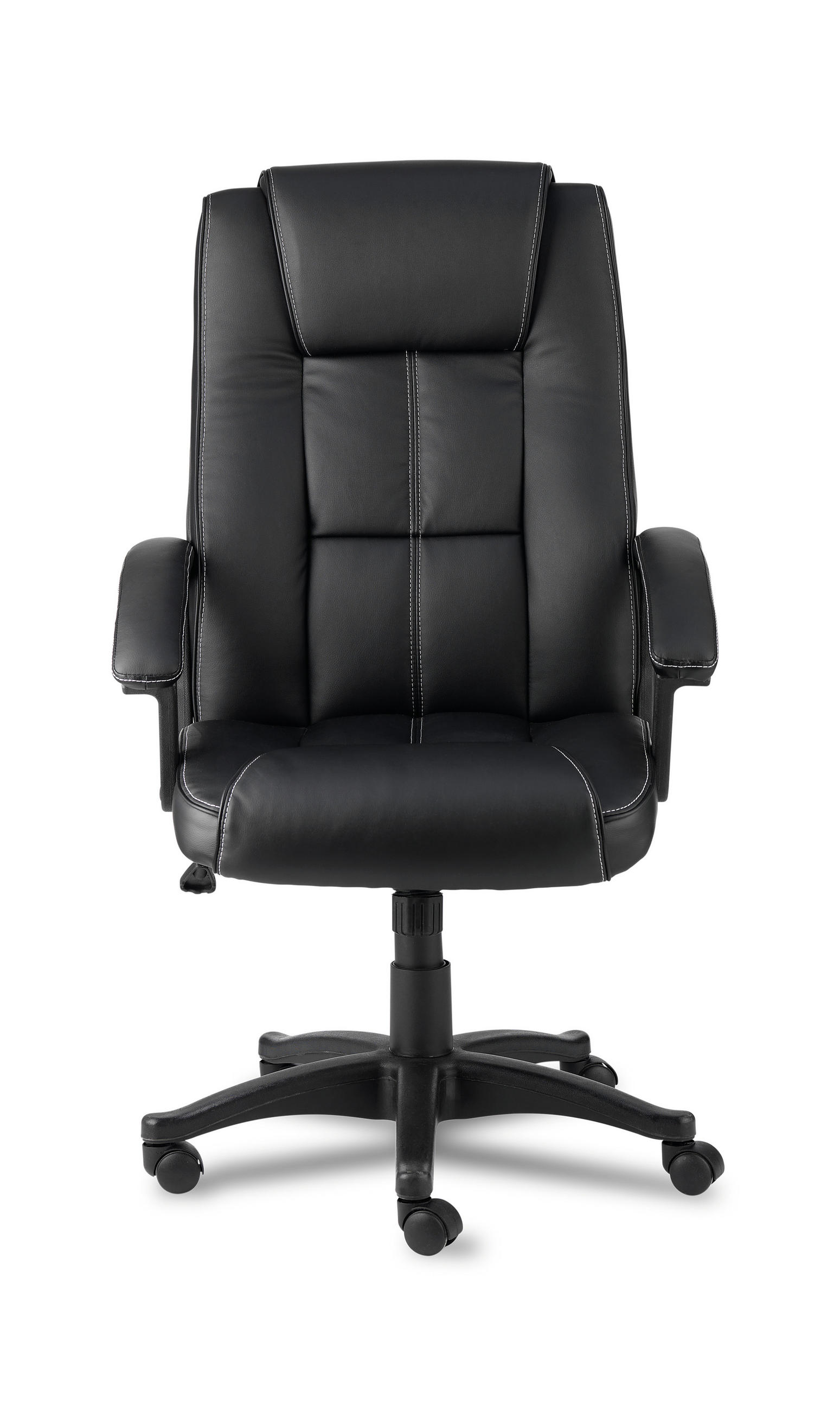 DIREKTORSKA STOLICA  crna   - bela/crna, Osnovno, tekstil/plastika (65/105-115/71,50cm)