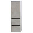 MIDISCHRANK 37/121/33 cm  - Hellgrau, Design, Glas/Holzwerkstoff (37/121/33cm) - Dieter Knoll