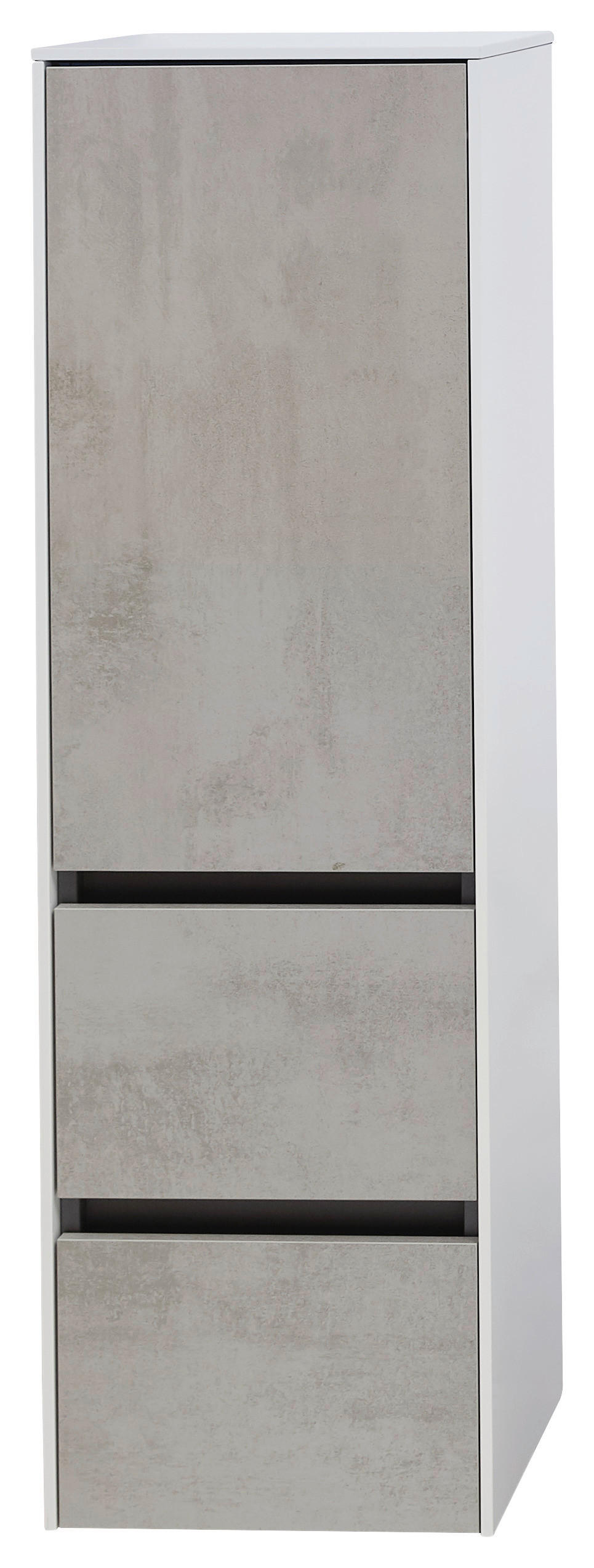 MIDISCHRANK 37/121/33 cm  - Hellgrau, Design, Glas/Holzwerkstoff (37/121/33cm) - Dieter Knoll