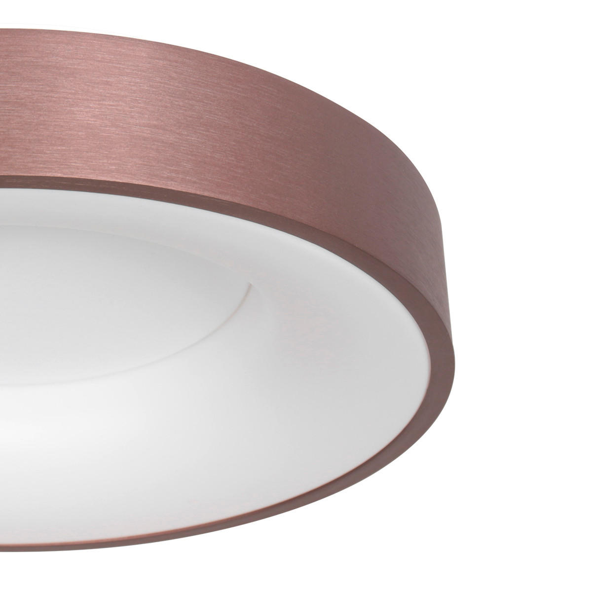 LED-DECKENLEUCHTE Ringlede 48/9 cm   - Bronzefarben, Basics, Kunststoff/Metall (48/9cm)