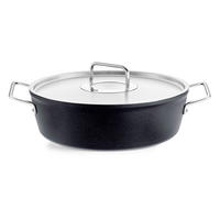 BRATENTOPF 4,3 l  - Schwarz, Basics, Metall (4,3l) - Fissler
