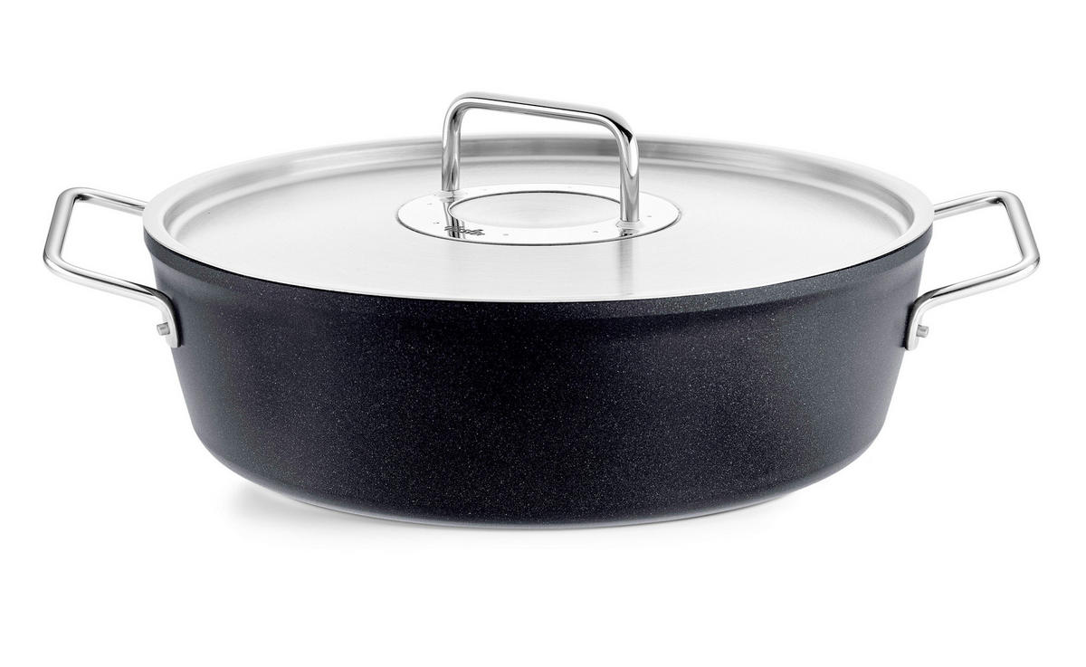 BRATENTOPF 4,3 l  - Schwarz, Basics, Metall (4,3l) - Fissler