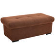 HOCKERBANK 108/42/54 cm Flachgewebe Haselnussfarben Kunststoff - Schwarz/Haselnussfarben, Design, Kunststoff/Textil (108/42/54cm) - Xora