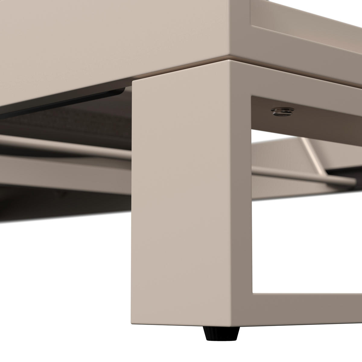 KERTI NAPOZÓÁGY 72/25/200 cm  - bézs, Design, textil/fém (72/25/200cm) - Amatio