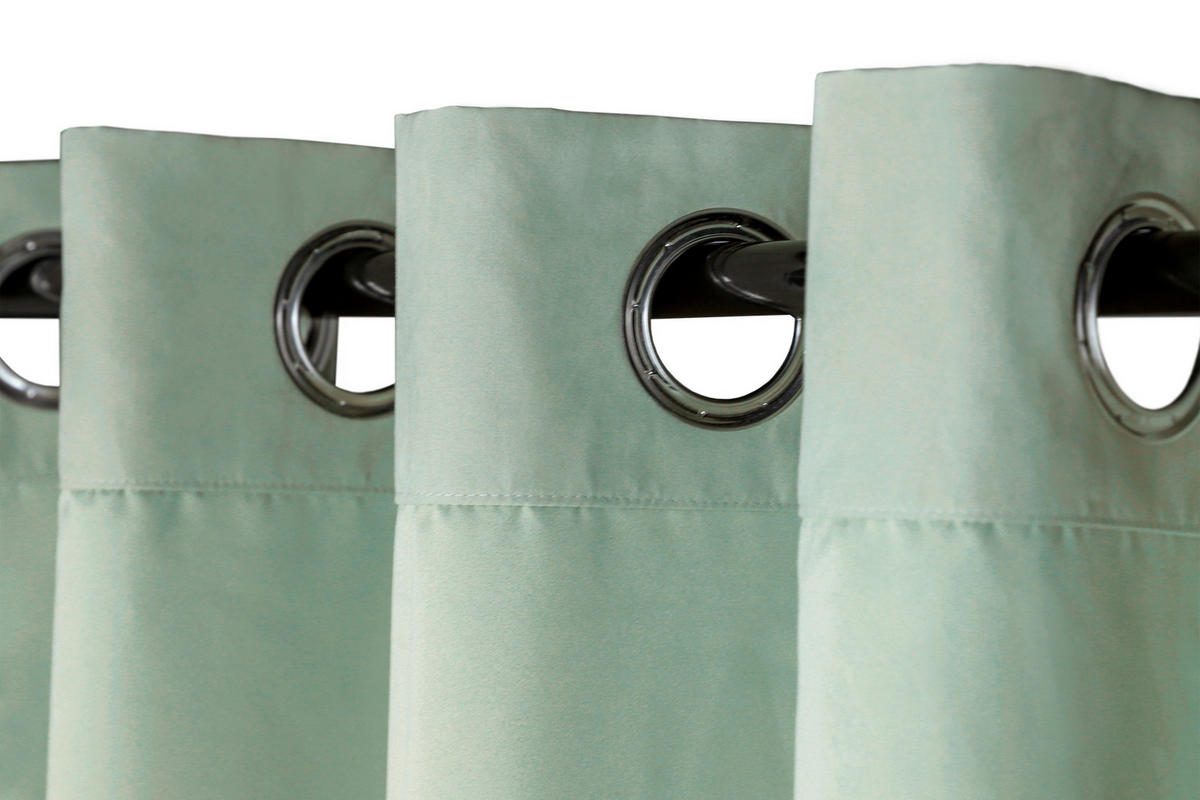 ÖSENSCHAL SW-Peachy blickdicht 130/250 cm   - Jadegrün/Salbeigrün, Basics, Textil (130/250cm) - Schöner Wohnen