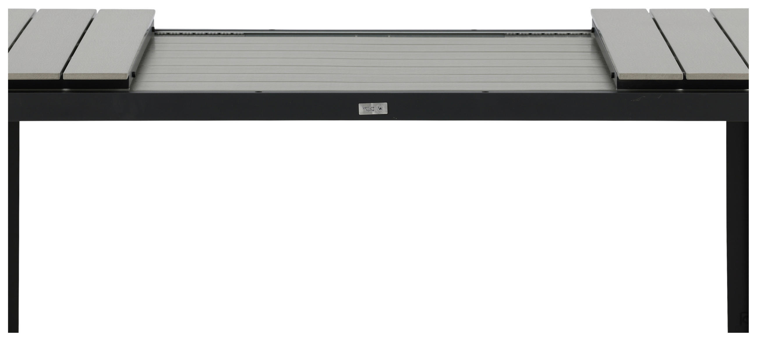Thumbnail - Gardenson Gartentisch, Grau, Schwarz, Metall, rechteckig, eckig, 100x75x160 cm, Gartenmöbel, Gartentische, Gartentische