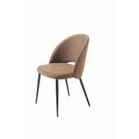 STOLICA  krem  metal, tekstil, drvni materijal      - tamno siva/krem, Moderno, drvni materijal/metal (53/81/61cm) - Belluti