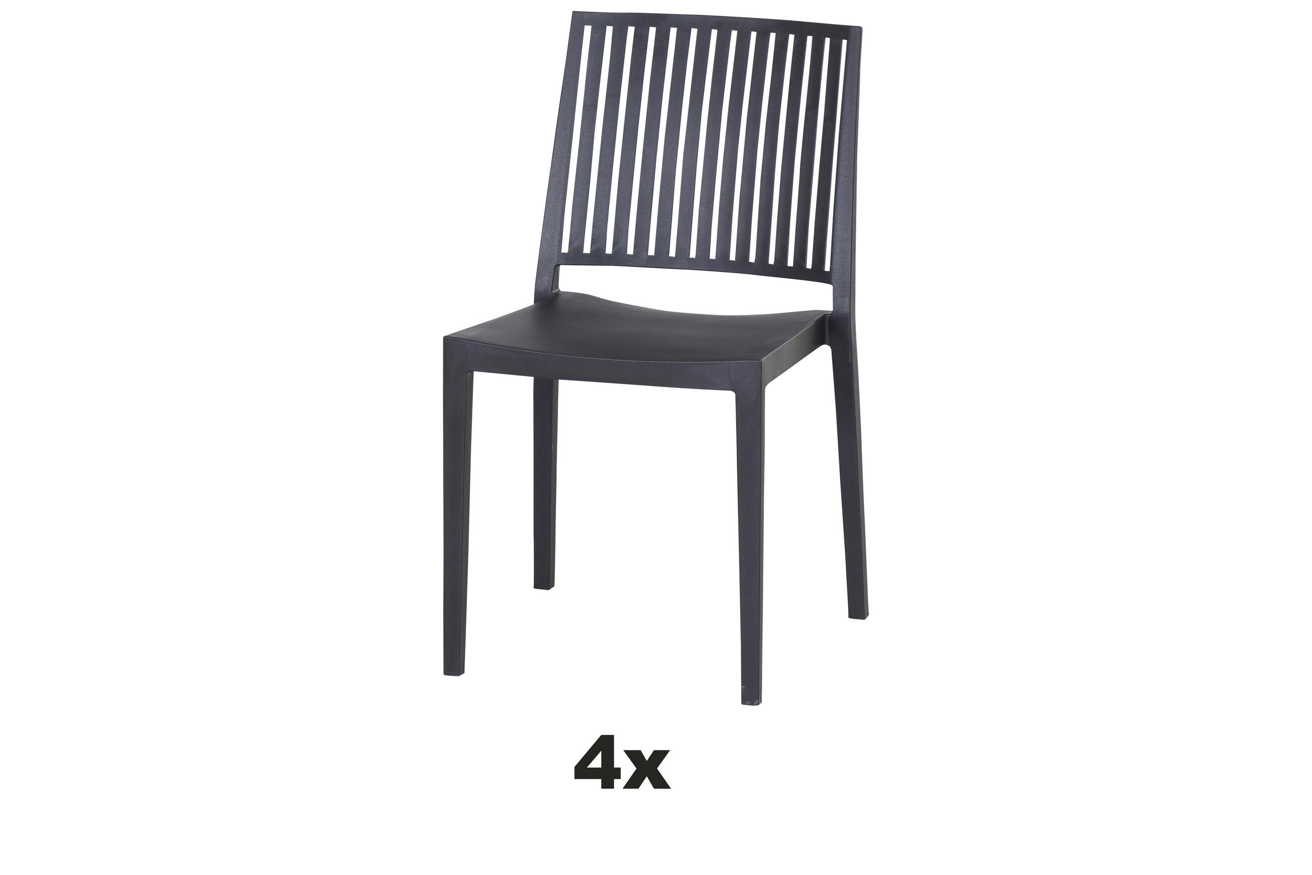 STAPELSTUHL Anthrazit  - Anthrazit, Basics, Kunststoff (57/80/56cm) - Siena Garden