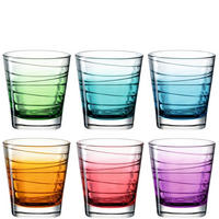 GLÄSERSET - Türkis/Blau, Basics, Glas (250ml) - Leonardo