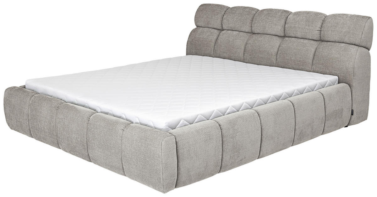 POLSTERBETT 140/200 cm  in Beige  - Beige/Schwarz, Design, Kunststoff/Textil (140/200cm) - Esposa