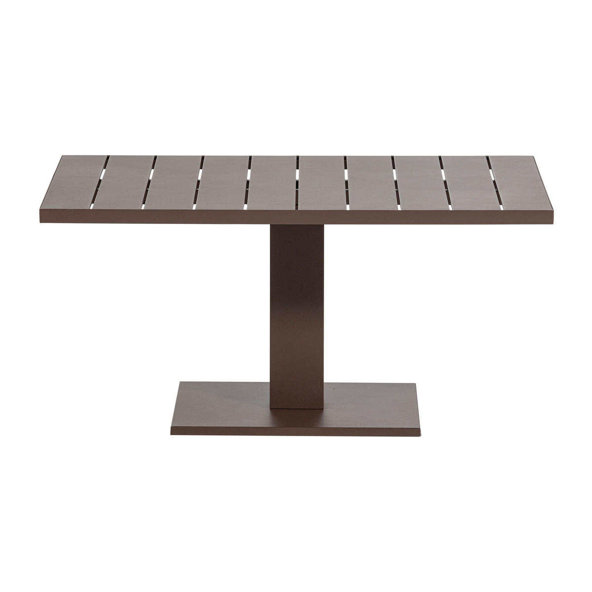 GARTENTISCH 100/80/52-77 cm Metall rechteckig  - Braun, MODERN, Metall (100/80/52-77cm) - Livetastic