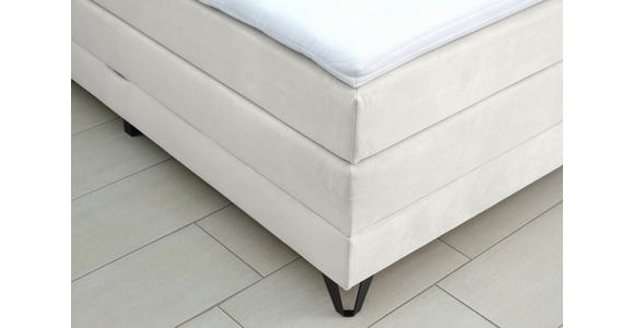 BOXSPRINGBETT 160/200 cm  in Naturfarben  - Schwarz/Naturfarben, KONVENTIONELL, Textil/Metall (160/200cm) - Carryhome