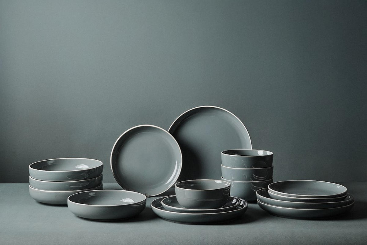 KOMBISERVICE Blau Bastia azzurro 16-teilig 4 Personen  - Blau, Trend, Keramik - Novel