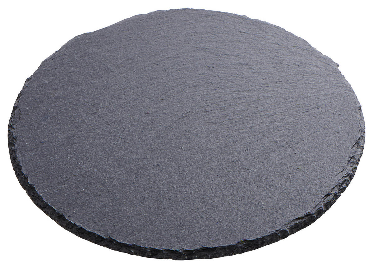 PLATZTELLER  20 cm   - Schieferfarben, KONVENTIONELL, Stein (20cm) - Ambia Home