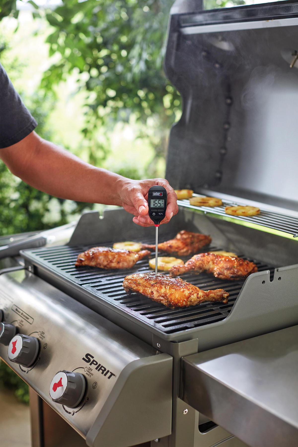 WEBER GRILLZUBEHÖR - Silberfarben/Schwarz, Basics (3,3/0,8/20,3cm) - Weber Grill
