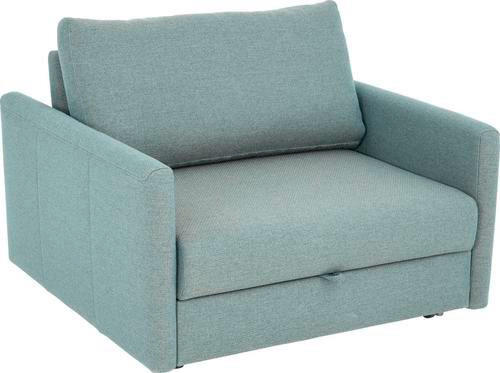 SCHLAFSESSEL Flachgewebe Türkis, Beige - Türkis/Chromfarben, Design, Textil/Metall (96/88/120cm) - Bali