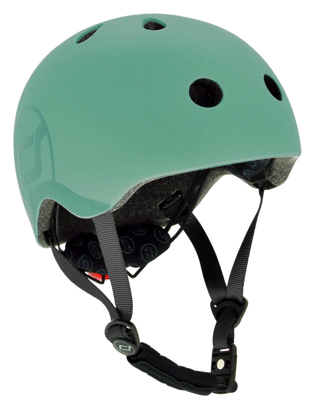 KINDERHELM Safety Helmet  - Dunkelgrün, Trend, Kunststoff/Textil (S-Mnull) - Scoot and Ride