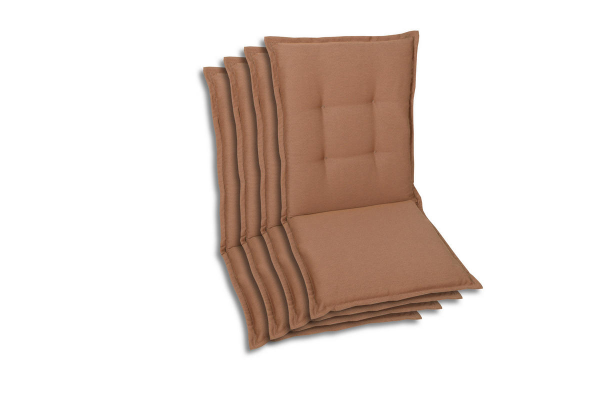 SESSELAUFLAGENSET in Rot Uni  - Rot, Basics, Textil (50/7/108cm)