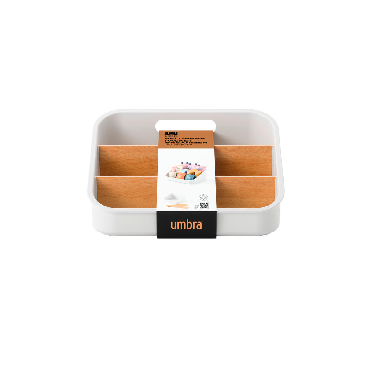 ORGANIZER  - Naturfarben/Weiß, Basics, Holz/Kunststoff (20/13/26cm) - Umbra