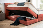 BOXSPRINGBETT 180/200 cm  in Koralle  - Wengefarben/Koralle, KONVENTIONELL, Holz/Textil (180/200cm) - Novel