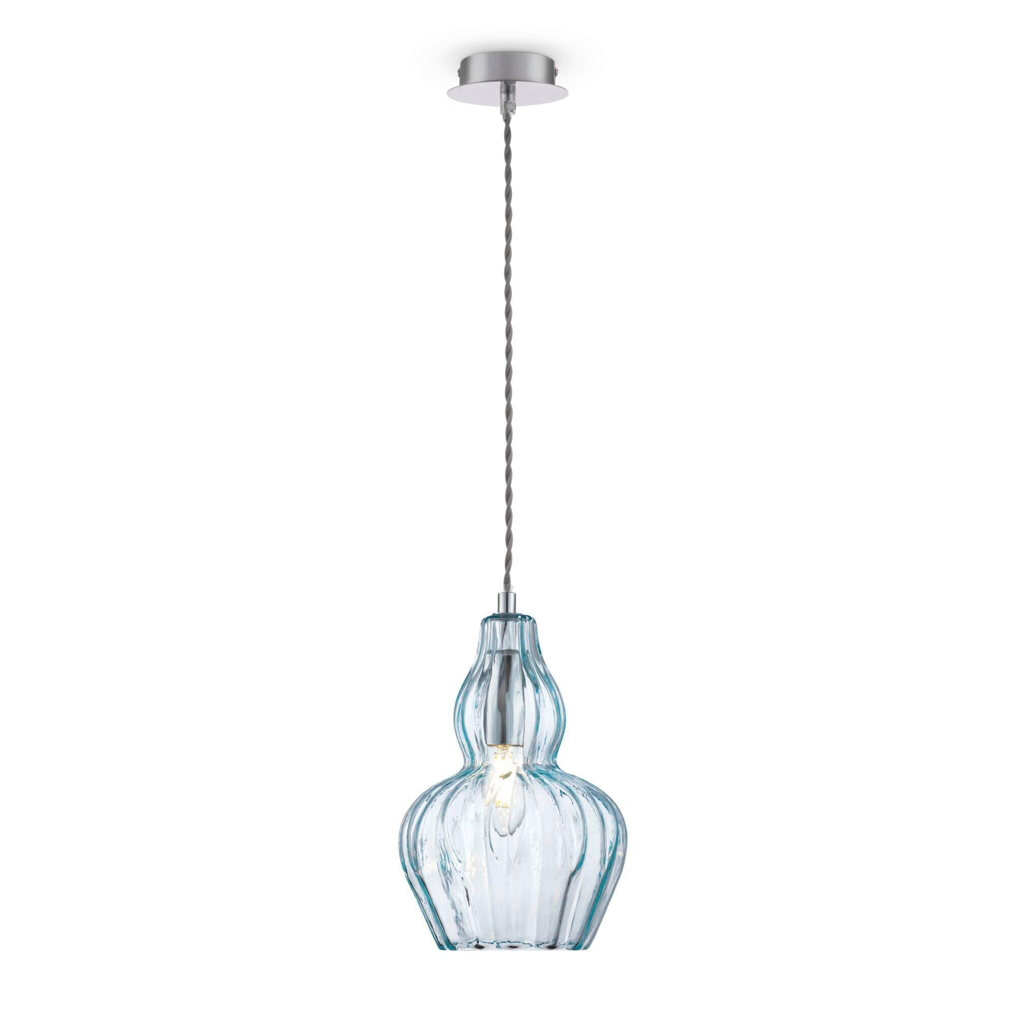 Maytoni Pendelleuchte Pendant Blau, Nickel 23 cm