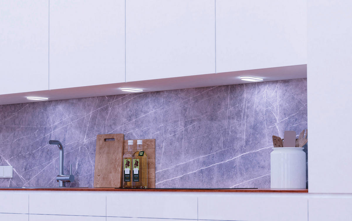 UNTERBAULEUCHTEN-SET TINT 5,5/1,5/15 cm  - Weiß, Basics, Kunststoff (5,5/1,5/15cm) - Tint