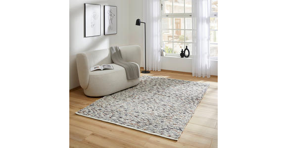 HANDWEBTEPPICH 130/190 cm Tessin Creme - Creme, Basics, Textil (130/190cm) - Linea Natura