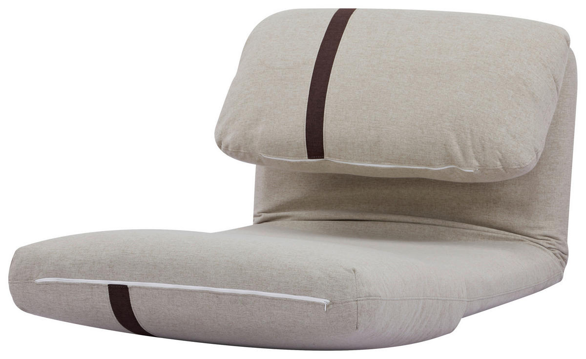SCHLAFSESSEL  in Webstoff Dunkelbraun, Beige  - Dunkelbraun/Beige, Design, Textil (78/58/82cm) - Livetastic