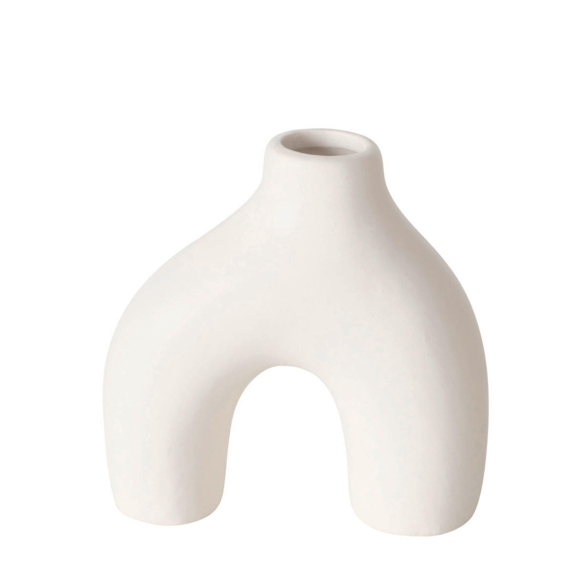 VASE 10 cm  - Beige/Weiß, Basics, Keramik (10/3,5/10cm) - Boltze Home