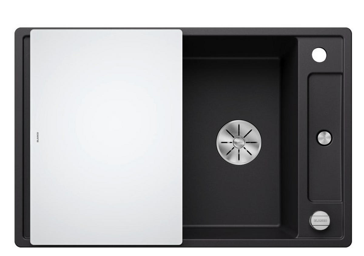 SPÜLE 525840  - Schwarz, Basics, Stein (78/19/51cm) - Blanco