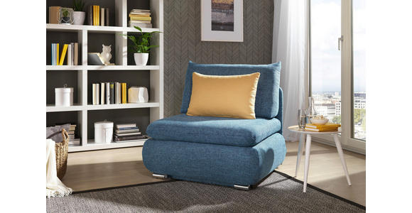 SCHLAFSESSEL Anthrazit - Chromfarben/Anthrazit, Design, Textil/Metall (94/86/83cm) - Novel