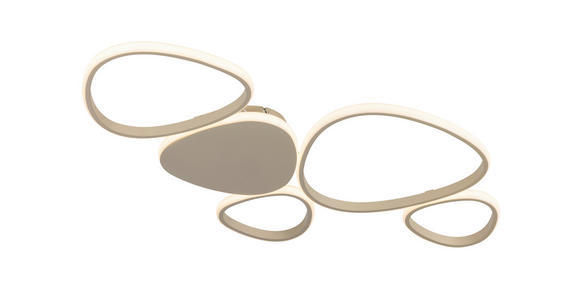 LED-DECKENLEUCHTE   - Sandfarben, Design, Kunststoff/Metall (90,5l) - Novel