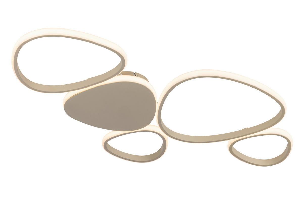 LED-DECKENLEUCHTE   - Sandfarben, Design, Kunststoff/Metall (90,5l) - Novel