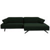 ECKSOFA in Struktur Grün  - Anthrazit/Grün, Design, Textil/Metall (276/165cm) - Himolla