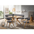 ECKBANK 170/180 cm  in Grau, Wildeiche  - Wildeiche/Eichefarben, Design, Holz/Textil (170/180cm) - Venda