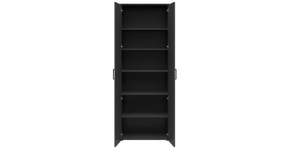 MEHRZWECKSCHRANK 70/195/40 cm  - Anthrazit/Schwarz, MODERN, Holzwerkstoff/Kunststoff (70/195/40cm) - Carryhome