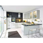 EINBAUKÜCHE   - Weiß/Sahara, Design, Holzwerkstoff - Dieter Knoll