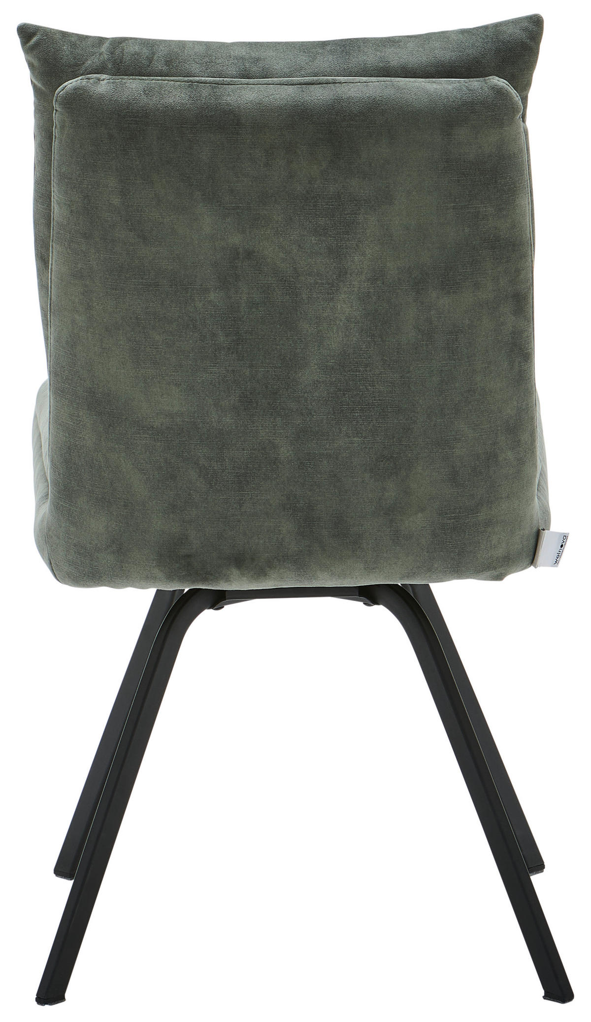 STUHL  in Velours  - Dunkelgrün/Schwarz, Design, Textil/Metall (50/82/68cm) - Welnova