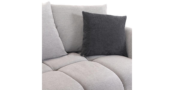 BIGSOFA Flachgewebe Anthrazit, Beige - Anthrazit/Beige, KONVENTIONELL, Holz/Textil (290/78/115cm) - Carryhome