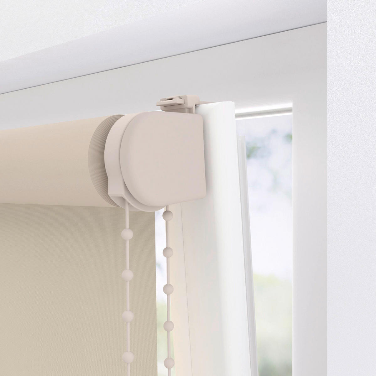 VERDUNKELUNGSROLLO  - Sandfarben, Basics, Textil (230/190cm)