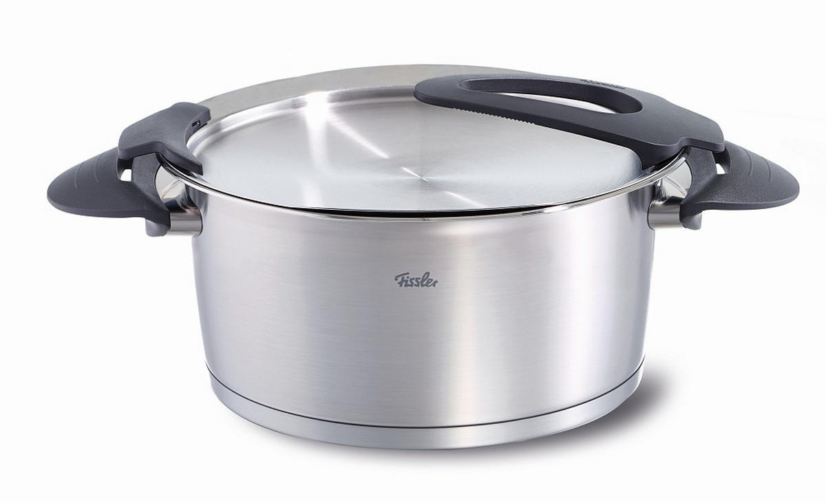 KOCHTOPFSET Intensa 5-teilig  - Silberfarben, Basics, Metall - Fissler