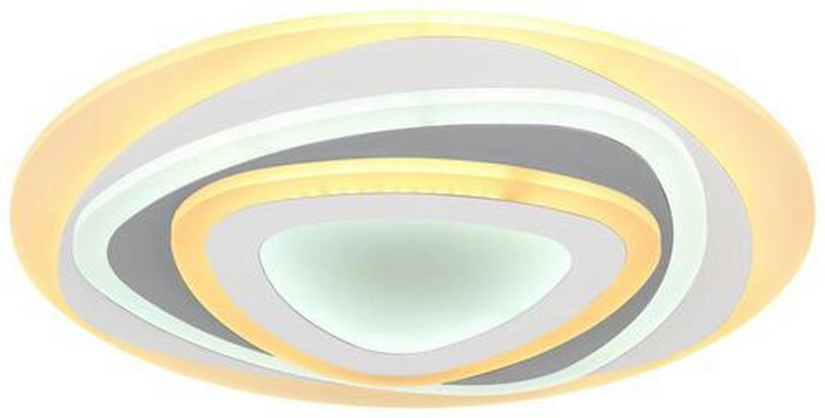 LED-DECKENLEUCHTE 46 W  50/6 cm    - Weiss/Anthrazit, Design, Kunststoff/Metall (50/6cm) - Globo