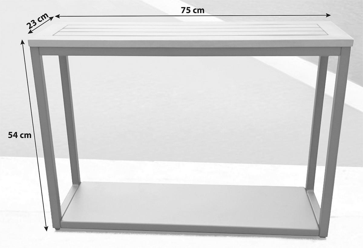 GARTENTISCH Holz, Metall Anthrazit, Akaziefarben rechteckig  - Anthrazit/Akaziefarben, Basics, Holz/Metall (23/54/75cm) - Acamp