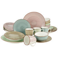 KOMPLETT SERVIS Samba multicolor 20 delar 4 personer  - multicolor, Klassisk, keramik - Creatable