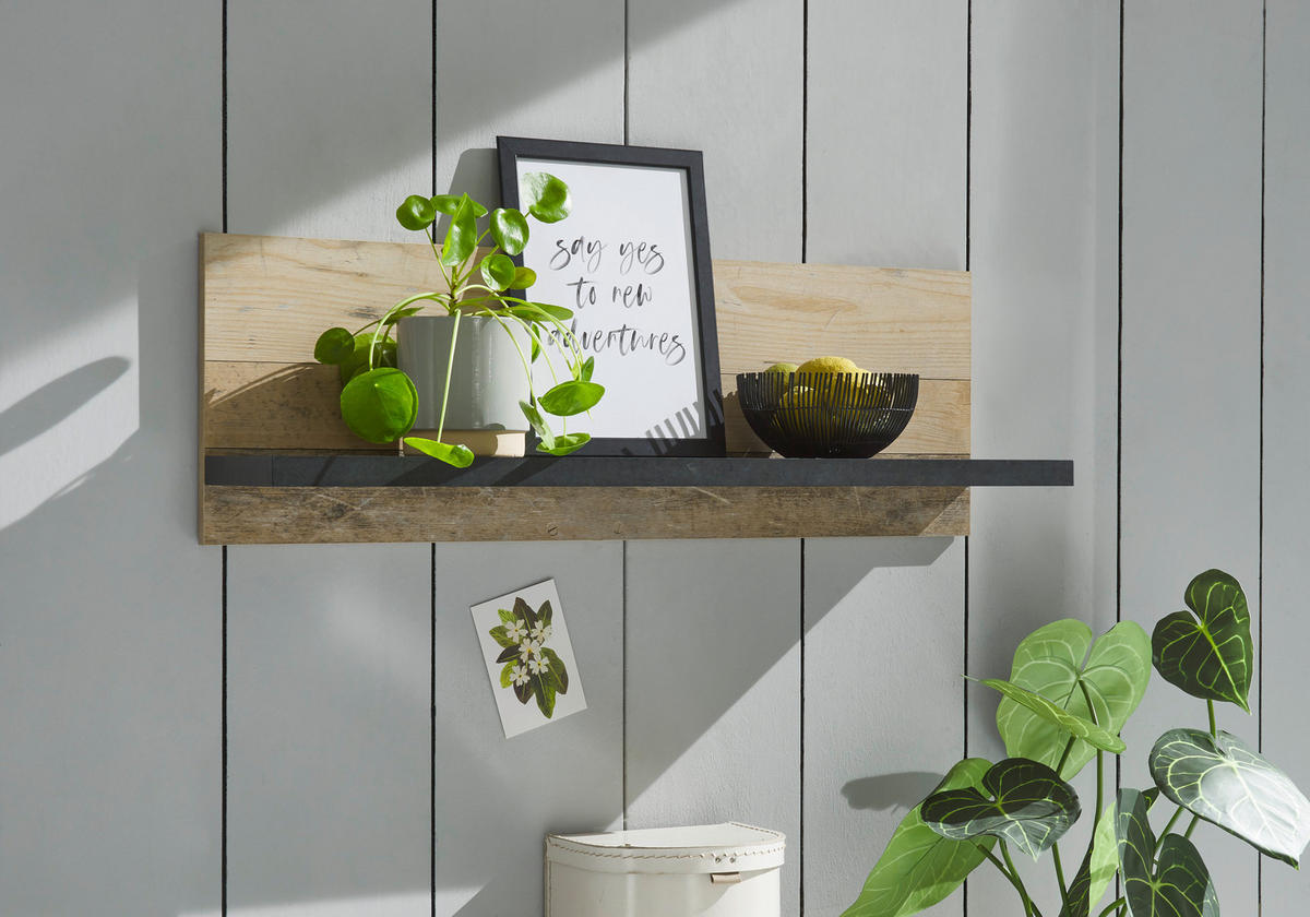 KÜCHENREGAL  - Anthrazit/Naturfarben, Trend, Holzwerkstoff (90/30/22cm) - MID.YOU