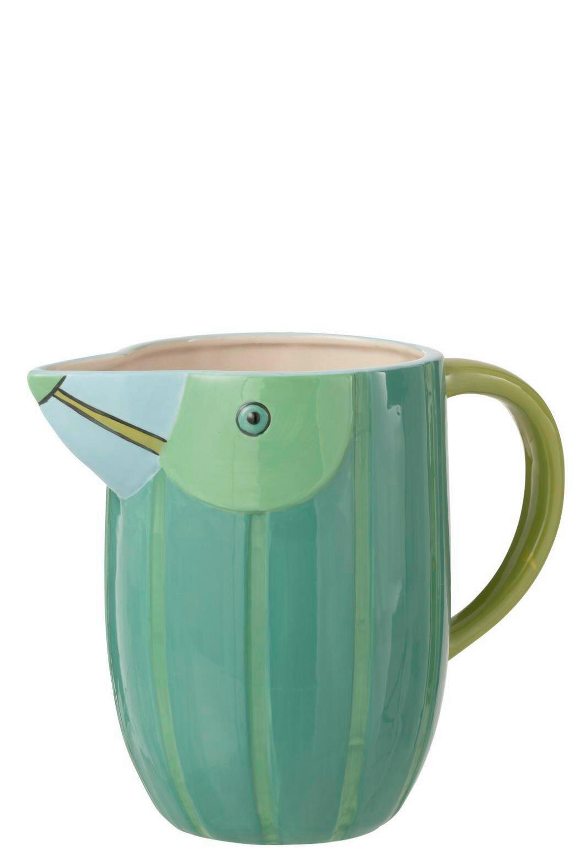 GIESSKANNE - Hellblau/Grün, Basics, Keramik (25/14/20cm)