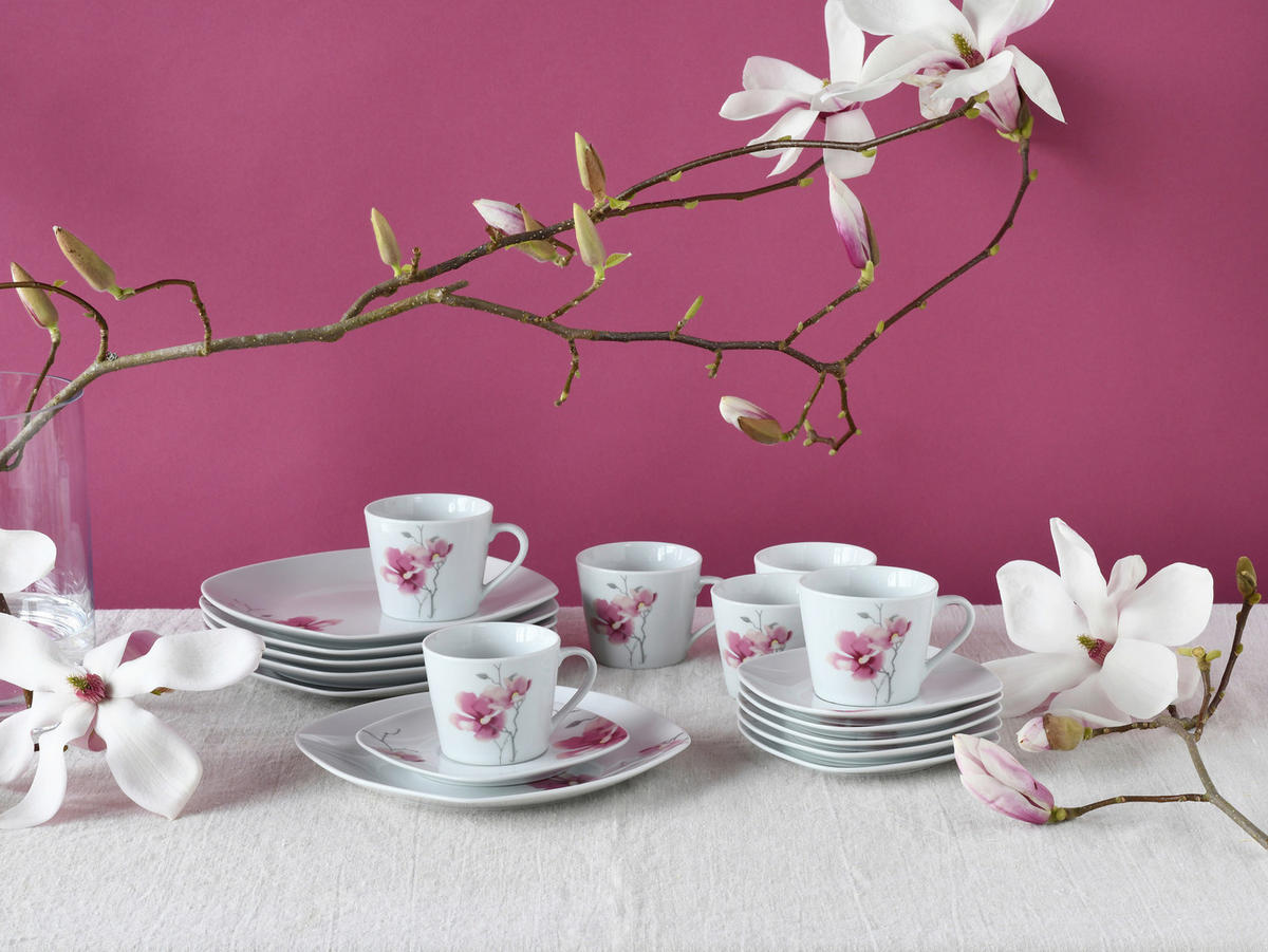 KÁVOVÝ SERVIS, porcelán - biela, Trend, keramika - Creatable