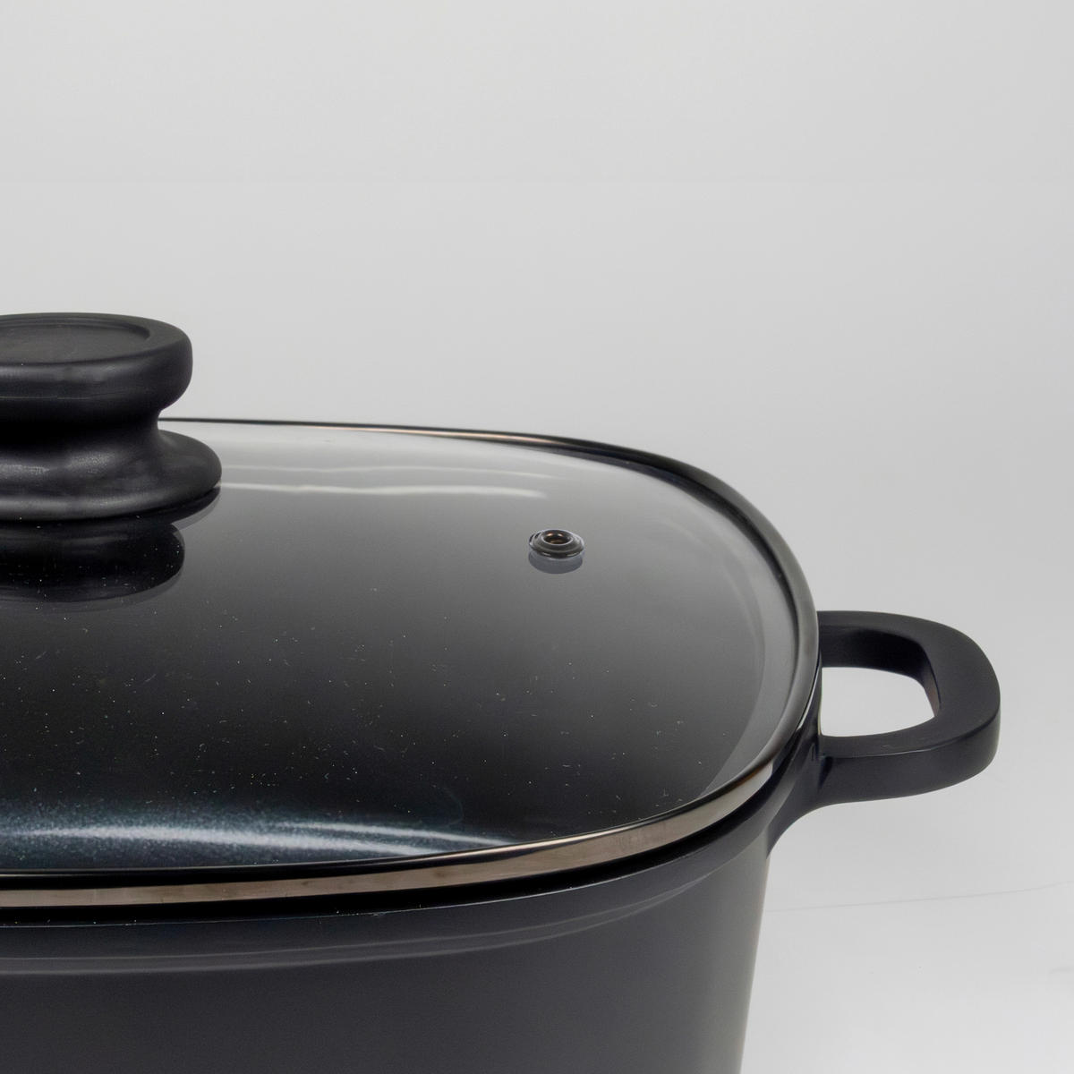 SERVIERPFANNE Atura Keramikbeschichtung  - Schwarz, KONVENTIONELL, Glas/Metall (28/28/11cm) - Kela