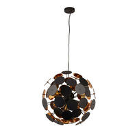 FÜGGŐLÁMPA 54/135 cm  - fekete/aranyszínű, Design, fém (54/135cm)