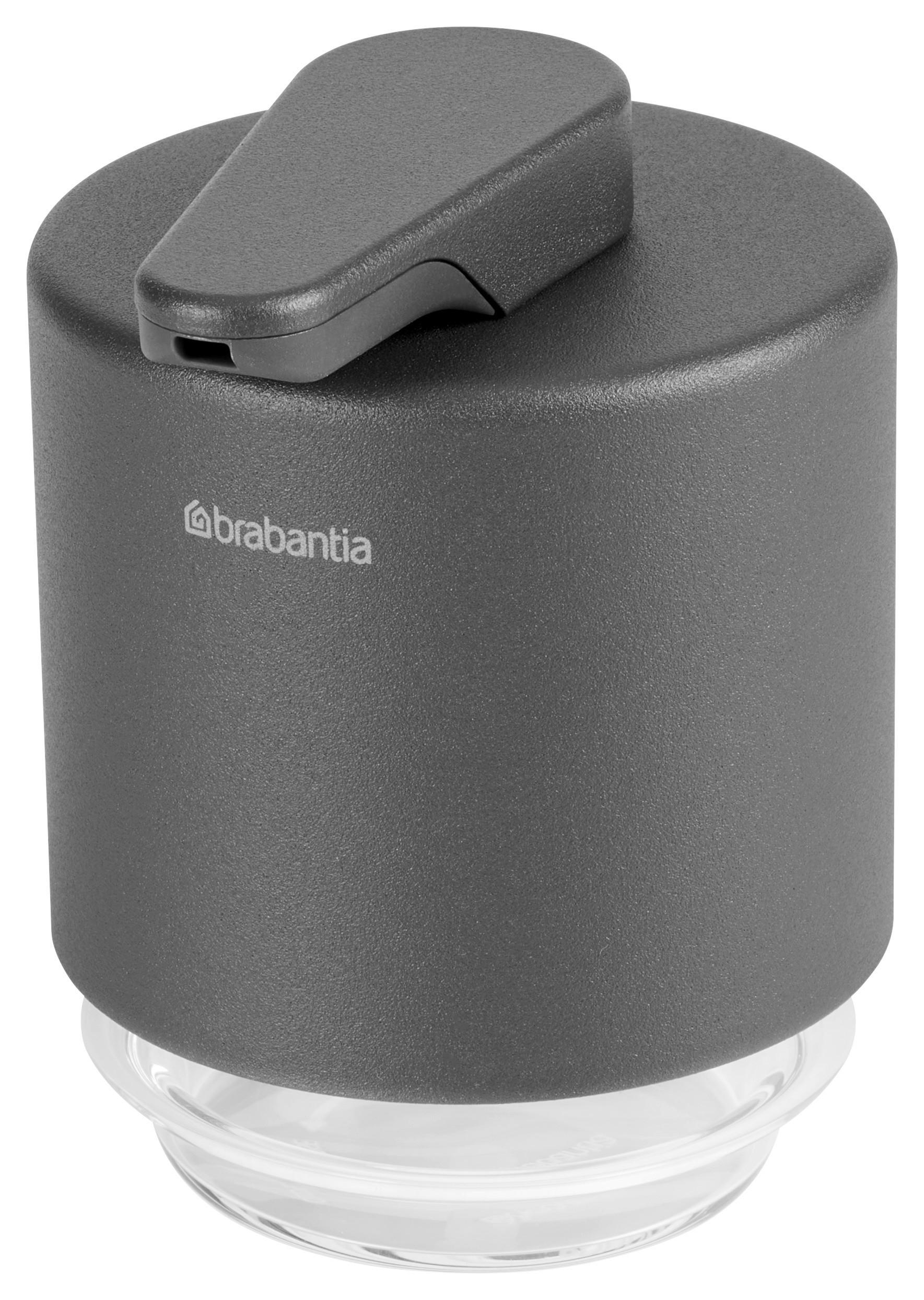 Brabantia Seifenspender Mindset Grau, Transparent 8x11x9.5 cm